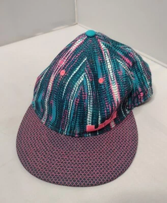 Nike True Lebron King James Crown Logo Hat Snapback Cap Snake Pink Blue  - Image 1 of 4