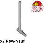Lego 2x Bar Barre 5L handle friction ram coud poigne gris/light b gray  87618