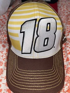 NWT Kyle Busch #18 M&M NASCAR HAT Joe Gibbs Racing Mm54m - Picture 1 of 10