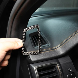 For Ford Ranger Wildtrak15-21 Dashboard Air Outlet Decorative Frame Carbon Fiber - Picture 1 of 12