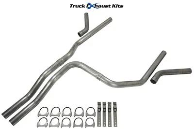 GMC Yukon 2000-2006 2.5" Dual Exhaust Kit C Exit No Muffler No Tip Foto 1 de 4