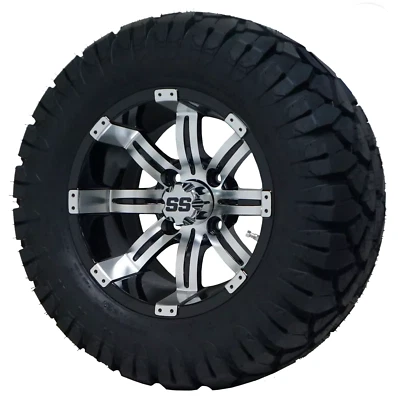 Rueda mecanizada Tempest de 12" y neumático todo terreno DOT Stinger de 22x10,5-12" - Juego de 4 Foto 1 de 4