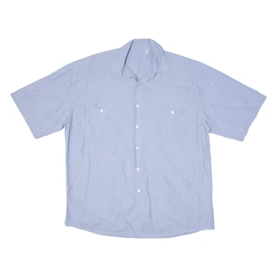 LINEA UOMO Mens Plain Shirt Blue L - Image 1 of 4