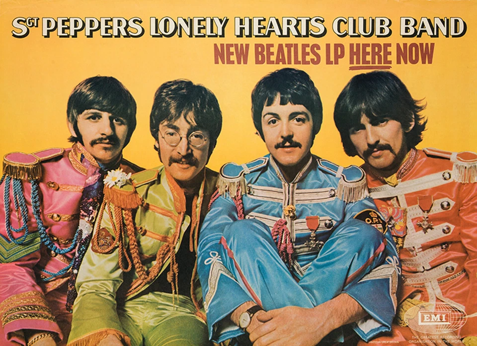 BEATLES SGT. PEPPER'S LONELY HEARTS CLUB BAND EMI PROMOTIONAL POSTER - Image 1 of 1