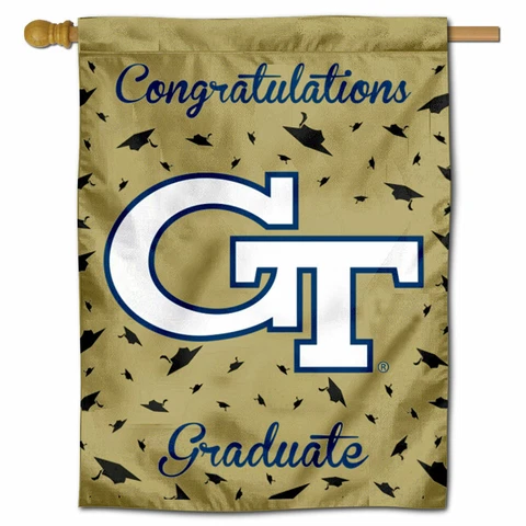 Georgia Tech Graduation Gift Decorative Flag Cover
