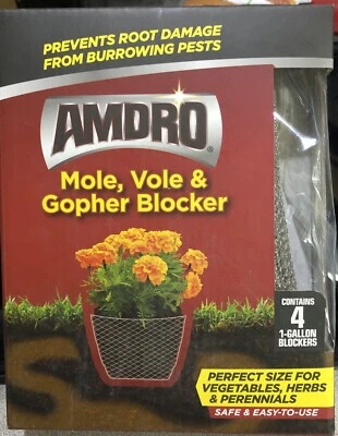 Bloqueador Amdro Mole, Vole y Gopher (4) - Bloqueadores de 1 galón, 9,5" W x 12" H Foto 1 de 3