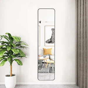 Full Length Mirror Wall Mounted Rectangle Dressing Long Mirror Bedroom Bathroom - Picture 1 of 12