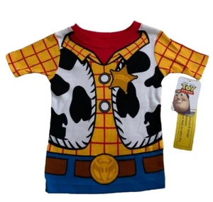 NWT Disney Pixar Toy Story Woody Costume Boy Short Sleeve T Shirt 4T - Picture 1 of 7