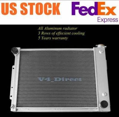 Radiador de 3 filas para Chevy Camaro Pontiac 1967 1968 69 Big Block refrigeración Firebird Foto 1 de 3