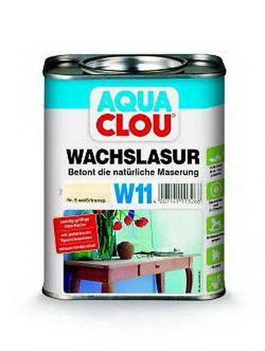 Gr.Pr ab 33,93€ je Liter.Clou W11 Aqua Clou Wachslasur 250ml 750ml # - Bild 1 von 1