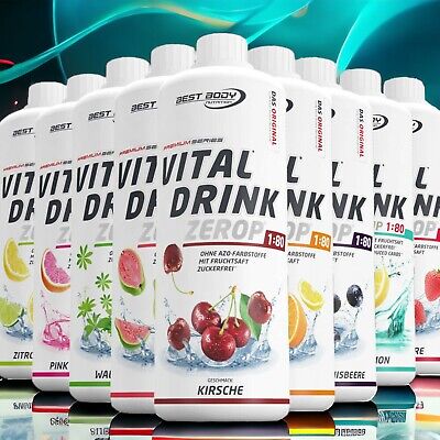 Best Body Nutrition Low Carb Vital Drink Mineraldrink Getränkesirup 1 Ltr  Fl. • 11.80€