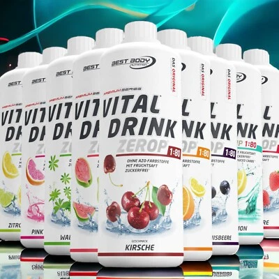 Best Body Nutrition Low Carb Vital Drink Mineraldrink Getränkesirup 1 Ltr  Fl. - Bild 1 von 4