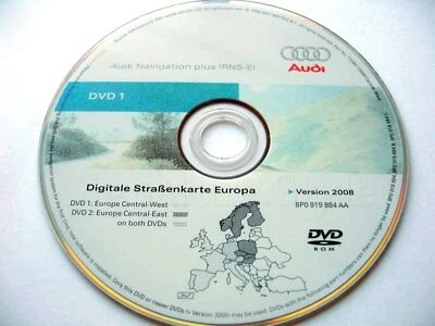Audi A3 A4 A6 TT R8 RNS-E Navigation DVD 2008 UK Frankreich Deutschland Benel... - Bild 1 von 4
