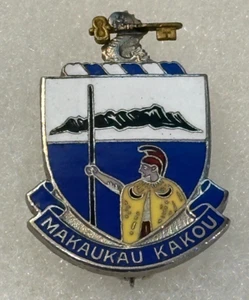 298th Fantry Inf Regt Hawaii Nat'l Guard DUI DI Insignia – PB NHM - Foto 1 di 2
