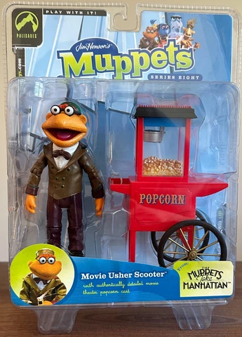 Jim Henson Muppet Show Movie Usher Scooter Figure Series 8 Palisades New 2004 Cover