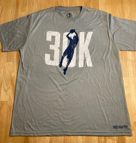 SGA Dirk Nowitzki 30K Shirt Dallas Mavericks Milestone Stadium Giveaway MAVS AAC Cover