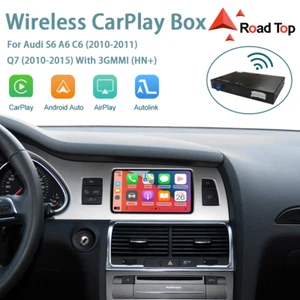Wireless Carplay Android Auto Retrofit Kit For Audi A6 S6 2010-2011 Q7 2010-2015 - Picture 1 of 7