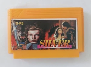 Silver vintage famiclone game cartridge from 90's for famicom, dendy, subor 8bit - Picture 1 of 11