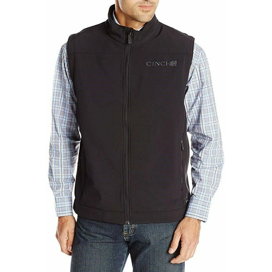 Cinch® Men's Black Solid Bonded Vest MWV1012010 - Image 1 of 1