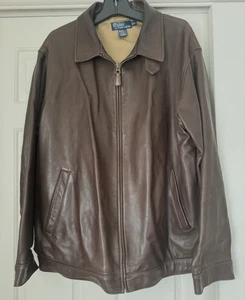 Polo Ralph Lauren Herren Bomberjacke schokobraun Lammleder Größe XL - Bild 1 von 17
