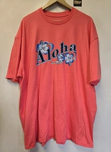 Camiseta Aloha Hawaii XXL Viaje Vacaciones Destino Rosa - Imagen 1 de 5