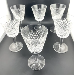 6 CRISTAL WATERFORD "ALANA" 5 OZ. COPAS DE VINO BLANCO CLARET ~ HECHAS EN IRLANDA - Imagen 1 de 6