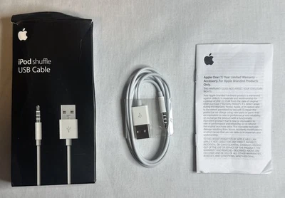 原始设备制造商苹果 iPod Shuffle USB 同步和充电线适用于第 3 代和第 4 代 — 第 1/2 张图片