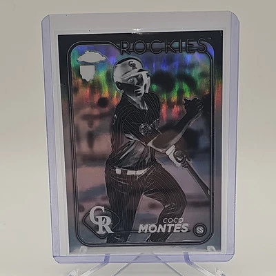 2024 Topps Chrome - Negative Refractor #182 Coco Montes (RC) - Image 1 of 2
