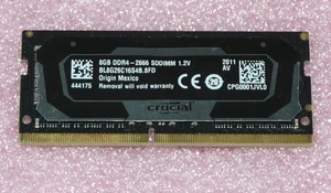 Mémoire RAM Crucial BALLISTIX 8 Go DDR4-2666 SODIMM 1.2V BL8G26C16S4B-8FD - Photo 1/2