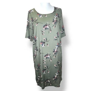 Vestido Vero Moda Caqui Estampado Floral Fácil L Nuevo con Etiquetas Verde Informal Fiesta - Imagen 1 de 10