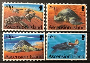 ASCENSION ISLANDS - 1994 GREEN TURTLES NHM SET SG 624-627 cv £10.50 - Picture 1 of 1