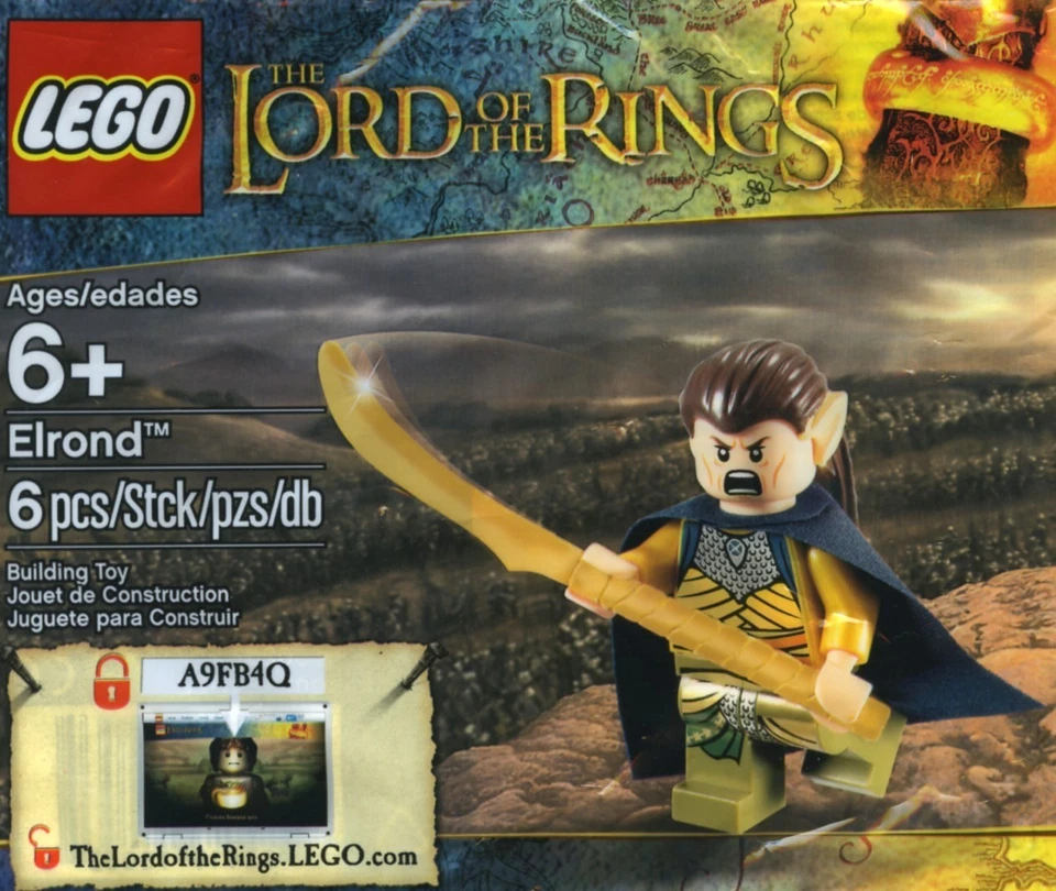 NEW LEGO 5000202 The Lord of the Rings - Blue Cape/Gold Elrond Polybag LOTR Rare - Image 1 of 1
