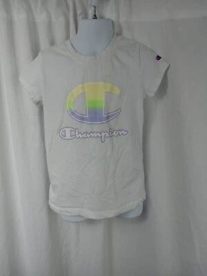 Champion Authentic Athleticwear Short Sleeve Graphic T Shirt White Girls Sz 6 - Image 1 of 4