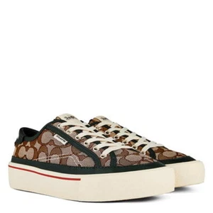 Scarpe da ginnastica Coach Citysole platform sneakers donna taglia 11B rovere/sella stringate - Foto 1 di 7