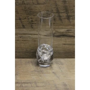 Daum France mid century modern abstract bulb base crystal vase signed - Picture 1 of 16