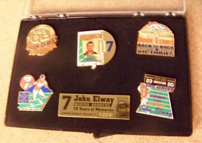 Denver Broncos John ELWAY 5 pines Memories pins NFL 1203 de 1999 Foto 1 de 4