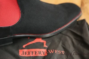 Jeffery West Horrorshow Libertine Azul Gamuza Chelsea Botas Zapatos Reino Unido 8.5 EE. UU. 9.5 - Imagen 1 de 10