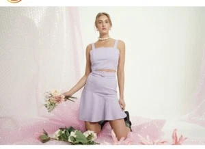 VOW STUDIO Melbourne Set Co Ord Marshmallow Lilac Set Fits M / 10 NWT - Bild 1 von 15