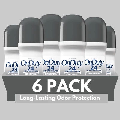 Avon On Duty Original 24H Roll-On Antiperspirant Deodorant, 2.6 fl oz (6-Pack) - Image 1 of 4