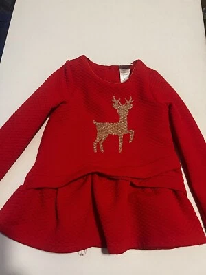 NANNETTE KIDS Girls Kids Size 6 Shirt Blouse Top Tunic Dress Long Sleeve Ruffle - Image 1 of 4