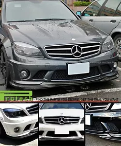 GH Style Carbon Fiber Front Lip Spoiler Mercedes Benz W204 C63 Sedan 08-11 - Bild 1 von 2