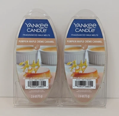 Yankee Candle Pumpkin Maple Crème Caramel Fragranced Wax Melts 2.6z 6pk Lot of 2 - Image 1 of 4