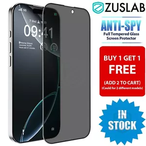 For iPhone 16e 16 15 14 13 12 Pro Max 8 7 Plus SE Privacy Glass Screen Protector - Picture 1 of 43