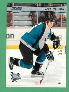 2001-02 TOPPS STADIUM CLUB JEFF JILLSON ROOKIE RC AWARD WINNERS 62/100 SHARKS