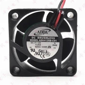 Original AD0412XB-C51 4CM 4020 12V 0.20A 2-wire dual ball power supply fan - Picture 1 of 5