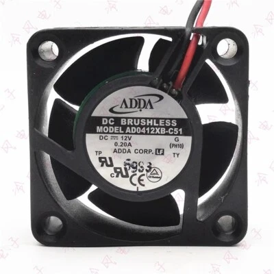 Original AD0412XB-C51 4CM 4020 12V 0.20A 2-wire dual ball power supply fan - Image 1 of 4