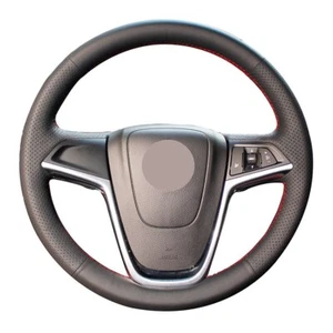 Hand-stitched Nappa Leather Steering Wheel Cover for Opel Astra J Vauxhall Astra - Picture 1 of 18
