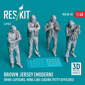 Brown Jersey (modern) (4 pcs) Scale Figures kit 1:48 ResKit RSF48-0030 - Bild 1 von 4