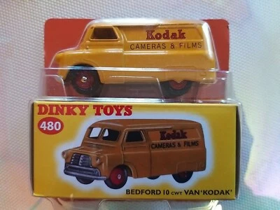 Modellino Furgone Bedford 10 cwt Van Kodak Dinky Toys 480 replica De Agostini  - Immagine 1 di 4