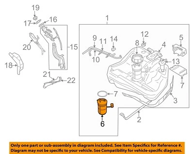 Used Fuel Pump fits: 2000 Mitsubishi Eclipse Pump Assembly Cpe 2.4 Grade A - Image 1 of 3